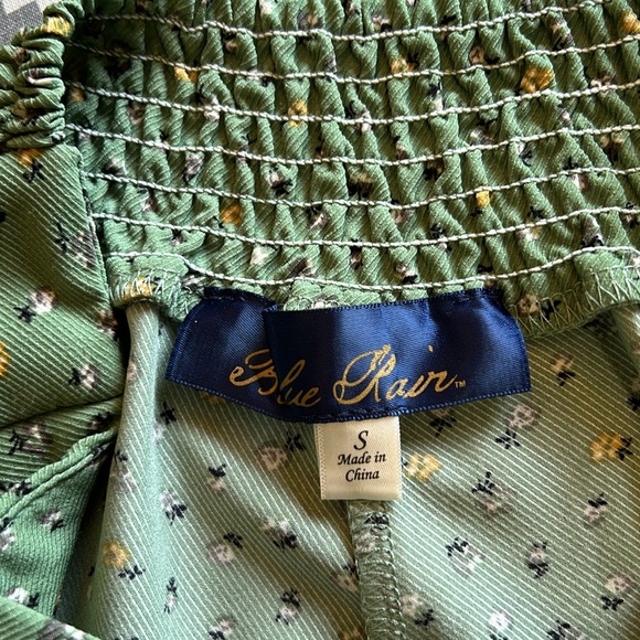 Francesca's Blue Rain high rise wide leg pants szS - Picture 10 of 13